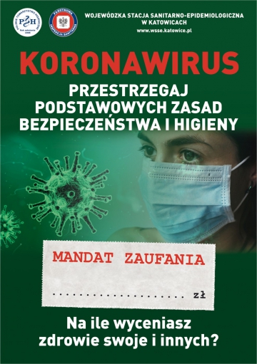 koronowirus - przestrzegaj zasad bezpieczeństwa i higieny