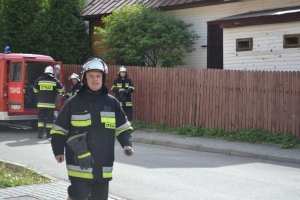 Ćwiczenia strażackie w Gimnazjum w Ujsołach - zdjęcie12