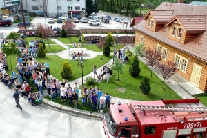 Ćwiczenia strażackie w Gimnazjum w Ujsołach - zdjęcie1