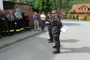 Ćwiczenia strażackie w Gimnazjum w Ujsołach - zdjęcie56